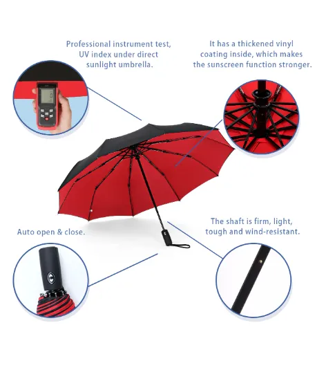 Windproof Double Layer Fully Automatic Resistant Umbrella