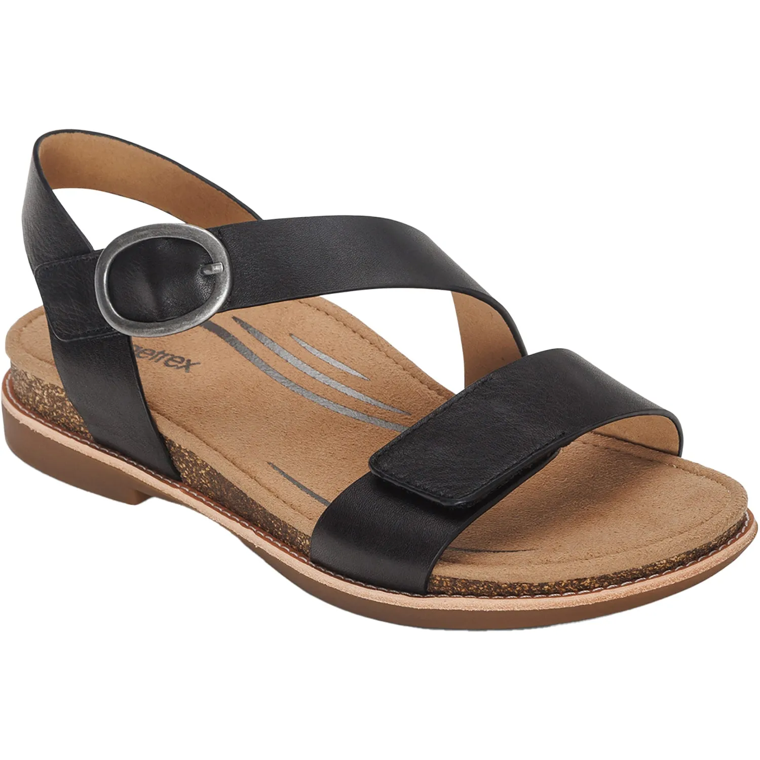 Women's Aetrex Tamara Black Leather
