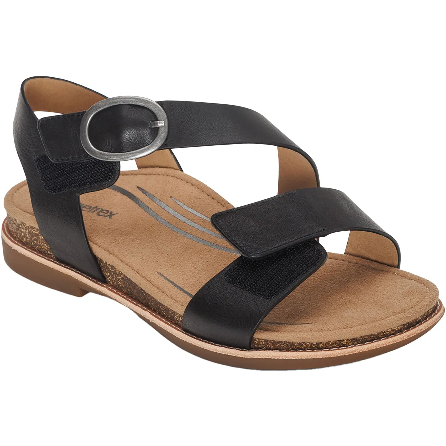 Women's Aetrex Tamara Black Leather