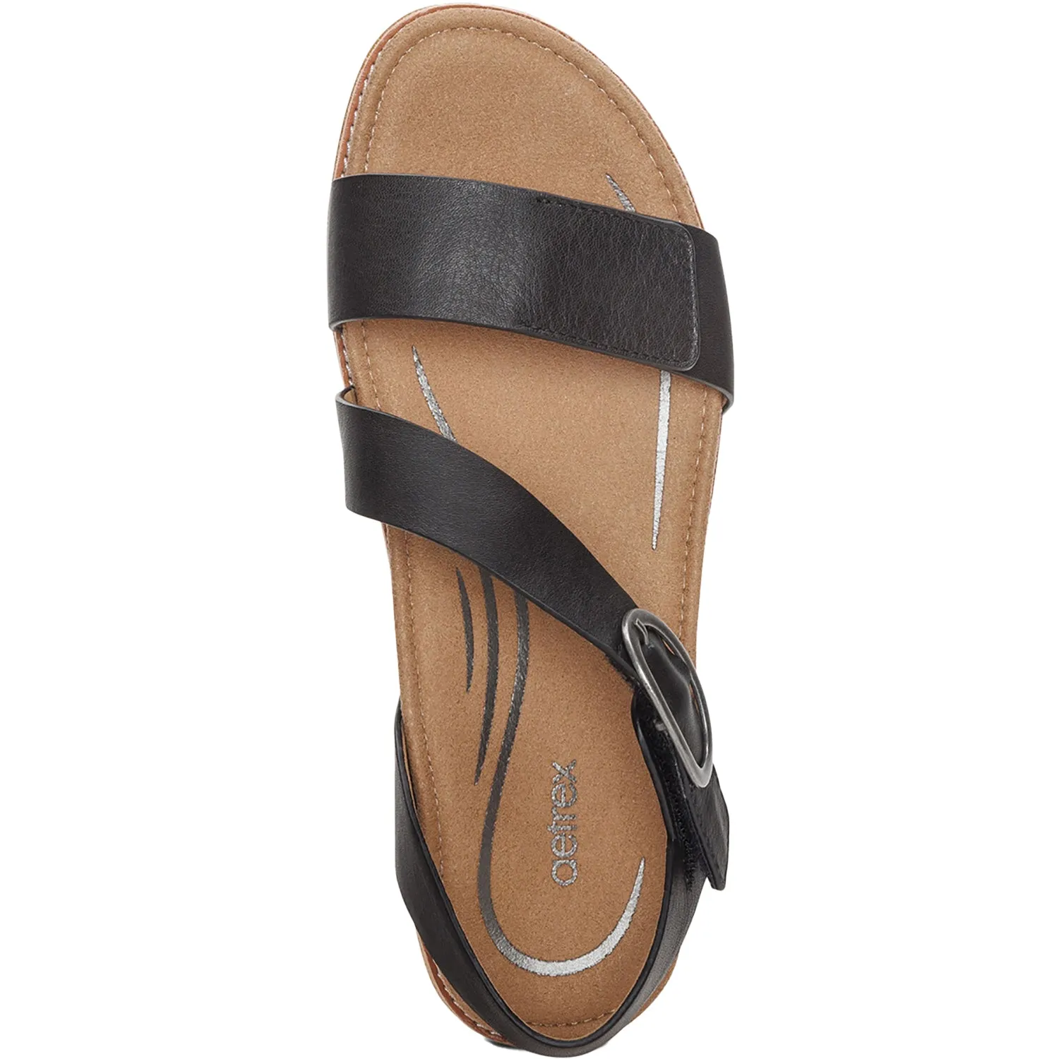 Women's Aetrex Tamara Black Leather