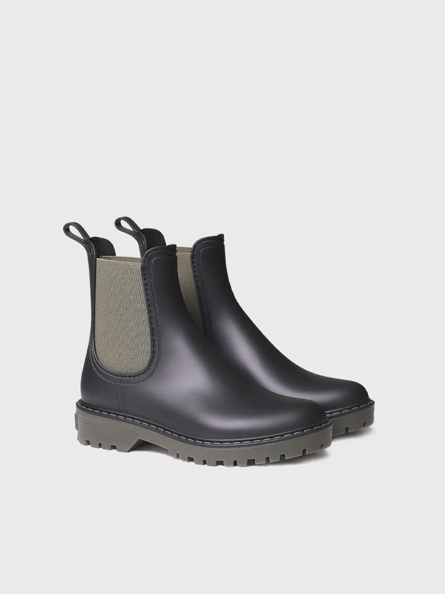 Women's rain Ankle boot in Khaki - CAVOUR