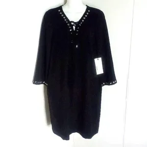 Womens FIFTEEN TWENTY Open Hole Studded Midi Dress Size S And M