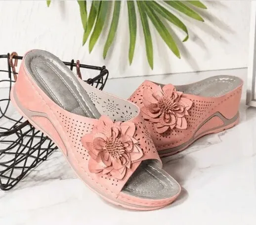 Xiomara® | Soft leather orthopedic sandals with arch support