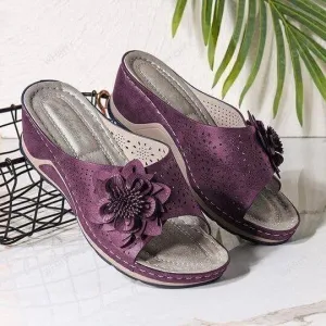 Xiomara® | Soft leather orthopedic sandals with arch support