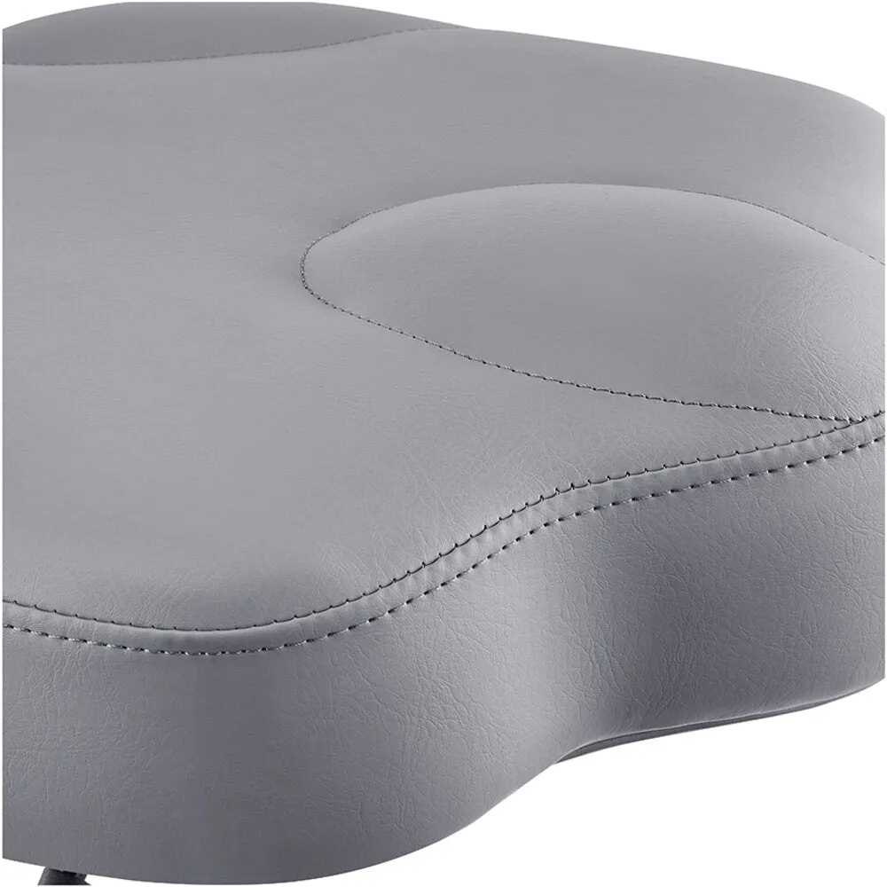 Zen Adjustable Swivel Stool - GRAY / 21" - 28" Adjustable Seat Height   6 Wheel Base by DIR Salon Furniture
